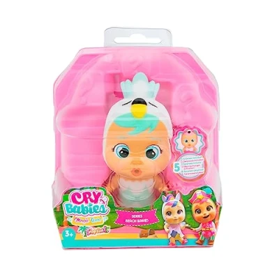 Image of Cry Babies Magic Tears Tropical Beach Sydney Collectable Doll that Cries Real with Swimsuit &amp; 4 Accessories Toy and Gift for Girls Boys from 3 Years