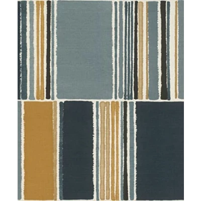 Image of Rasch paperhangings Non Woven Wallpaper (Grafisch) Blue Brown 10,05 m x 0,53 Florentine III 484441