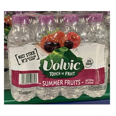 Image of Volvic Touch of Fruit Sugar Free Summer Fruits Flavoured Water , 12x500 g