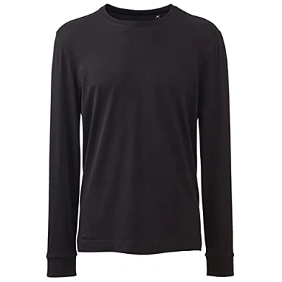 Image of Anthem Long Sleeve T Shirt, Black, XXXXL