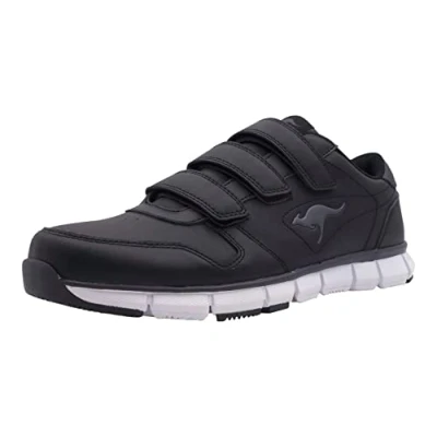 Image of KangaROOS Unisex K BlueRun 700 V B Low Top Sneakers, Black (Black/Dk Grey 522), 3.5 UK