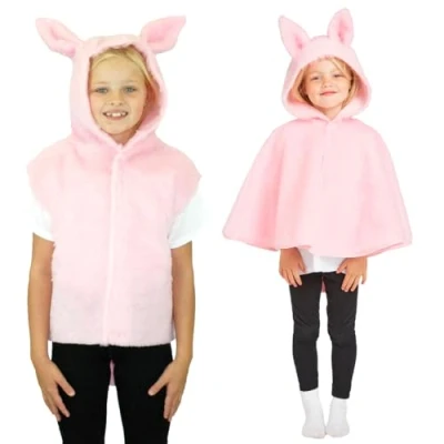 Image of Charlie Crow Pig Costume for kids one size 3 8 Years.