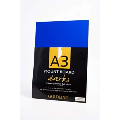 Image of Clairefontaine Ref GMB3/ASTDZ Goldline Mount Board (Pack of 10) A3 Sized, Acid Free, pH Neutral, 1.25mm Thick, 750gsm Assorted Light Colours Suitable for Model Making &amp; Framing