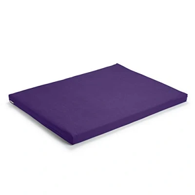 Image of Basaho Zabuton Meditation Mat Organic Cotton Recycled Fibre Filling (Pure Purple)