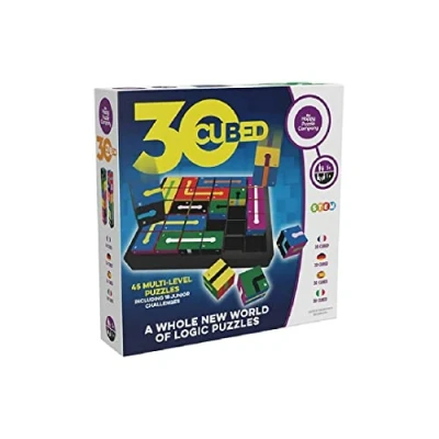 Image of The Happy Puzzle Company 30 Cubed Game Next Rubik&#039;s Cube? 45 Multi Level Challenges for a Fun Family Board Night Logic Puzzles STEM Educational Learning Resources Kids Games Ages 6+