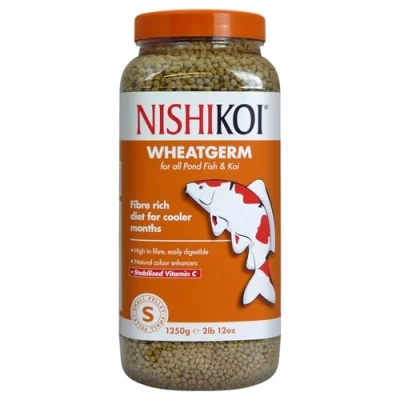 Image of Nishikoi Wheatgerm Complete Food for Koi and Pond Fish Small Pellets 1250g