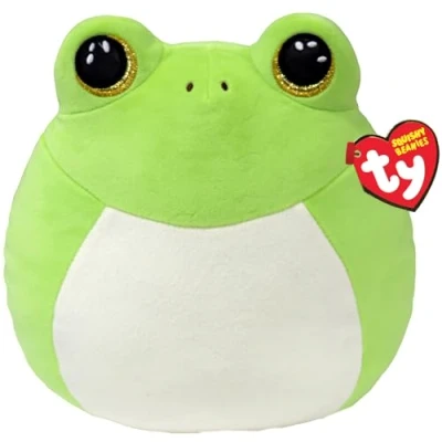 Image of TY Snapper Frog Squish a Boo 10 Inches Squishy Beanies for Kids, Baby Soft Plush Toys Collectible Cuddly Stuffed Teddy