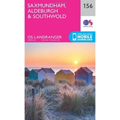 Image of Landranger Active 156 Saxmundham, Aldeburgh &amp; Southwold Map With Digital Version