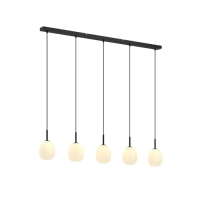 Image of Lindby Ceiling Light &#039;Etiena&#039; dimmable (Modern) in White Made of Glass for e.g. Living Room &amp; Dining (5 Sources, G9) from Pendant Lighting, lamp, Hanging