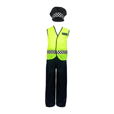 Image of HENBRANDT TODDLER BOYS KIDS POLICE UNIFORM COPPER COP OUFIT FANCY DRESS COSTUME 4 6 YEARS…