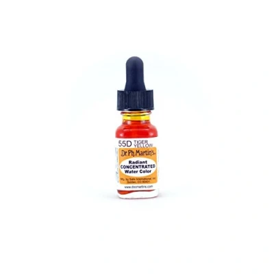 Image of Dr. Ph. Martin&#039;s Radiant Concentrated Water Color, 0.5 oz, Tiger Yellow (55D)