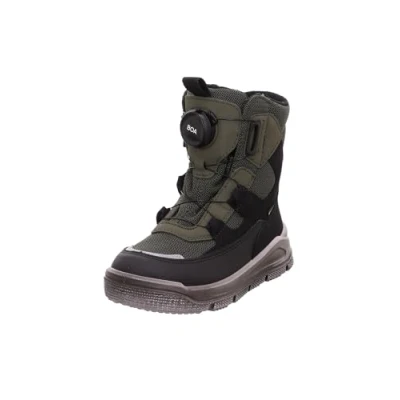 Image of Superfit MARS Laceup boots for kids, Size: 11K, Schwarz/grün Imitation leather/ textile
