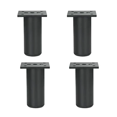 Image of Qrity 80mm Furniture Legs Cabinet Feet Aluminum Alloy Kitchen Sofa Metal Table Worktop Bar TV Desk