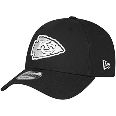 Image of New Era 9Forty Adjustable NFL Cap BLACK Kansas City Chiefs One Size
