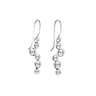 Image of Elli Earrings Women Drop Look Elegant with Crystals in 925 Sterling Silver