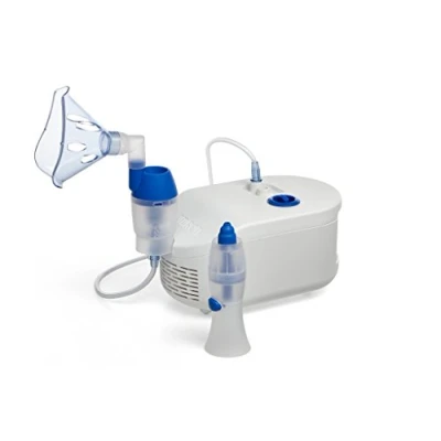 Image of OMRON C102 Total 2 in 1 Nebuliser with Nasal Shower Combined Nebulizer Machine Adults &amp; Kids to Treat Respiratory Conditions Like Asthma; Provides Allergy, Cough and Cold Symptom Relief at Home