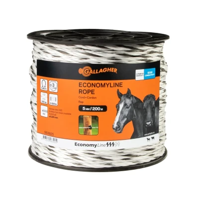 Image of EconomyLine Rope 200 m White Electric Fencing