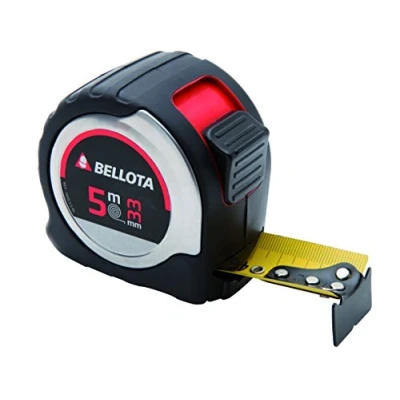 Image of Bellota 50013 5 BL Self retracting Tape Measure m with 33 mm Wide. Goes 3 metres Without Twisting. Precision Level II