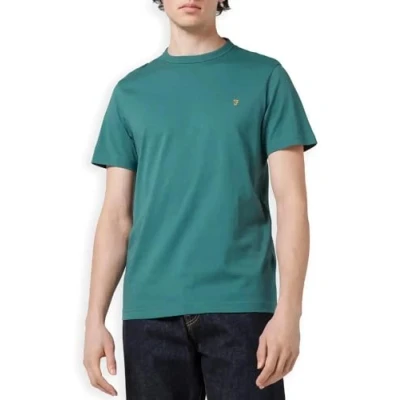 Image of Farah Men&#039;s T Shirt, Danny Slim Fit Organic Cotton Mallard Green, XS