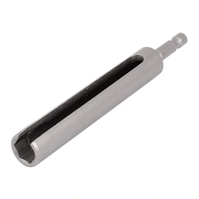 Image of Sourcingmap 120mm Length 10mm Hex Nut Socket Slotted Extension Driver Bit Gray