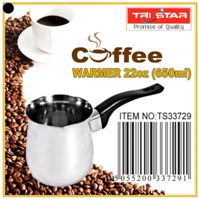 Image of Stainless Steel Turkish Coffee Milk Sauce Warmer Pot 650ml (Turkish Pot)