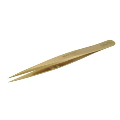 Image of Horotec MSA12.303 Precision Tweezers for Watchmaking, Brass, Excellent Workmanship, Swiss Made, Various Sizes to Choose From (12.303 S5)