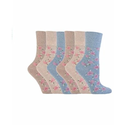 Image of 6 Pairs of SockShop Everyday Gentle Grip Socks See Listing Ladies 4 8 (6 X RH46)