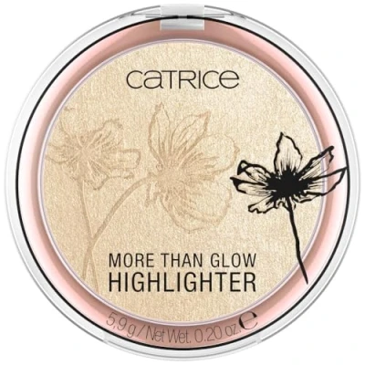 Image of Catrice More Than Glow Highlighter, No. 030, Gold, Intense, Shimmering, Metallic, Vegan, Oil Free, Perfume Alcohol Pack of 1 (5.9 g)