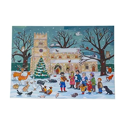 Image of Alison Gardiner Winter Wildelife Large A3 Traditional Festive Christmas Advent Calendar Made in UK
