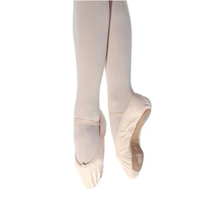 Image of Roch Valley Full Sole Canvas Ballet Shoes Regular Fit C12 Pale Pink