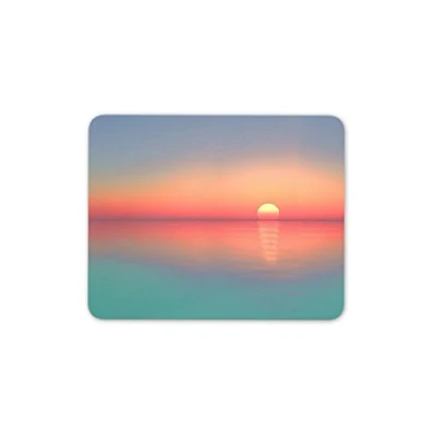 Image of Destination Vinyl ltd Beautiful Sunset Mouse Mat Pad Sunrise Beach Sea Pink Computer #8647