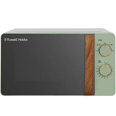 Image of Russell Hobbs RHMM713MG N microwave Countertop Solo 17 L 700 W Green, Wood
