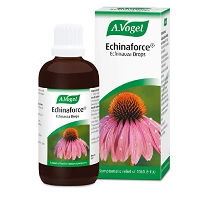 Image of A.Vogel Echinaforce Echinacea Drops Relieves Cold &amp; Flu Symptoms by Strengthening The Immune System (100 ml)