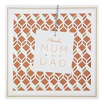 Image of Hallmark Large Mum and Dad &quot;Thanks&quot; Christmas Card