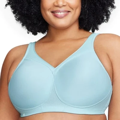 Image of Glamorise Full Figure Plus Size MagicLift Seamless Sports Bra Wirefree #1006