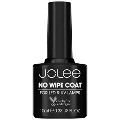Image of JoLee Gel Nail Polish No Wipe Clear Top Coat 10ml UV/LED Soak Off Art Manicure Pedicure for Professional, Salon &amp; Home Use Lasts up to 2 Weeks, Easy Apply, Chips, Durable Safe