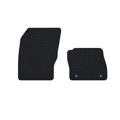 Image of Nicoman Hex Fully Tailored Car Mats Fit (2012 2015 Focus MK3 Pre Facelift Hatchback) (Front Set 2 Piece,Black)