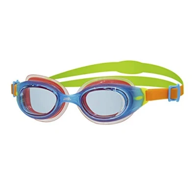 Image of Zoggs Kids&#039; Little Sonic Air Swimming Goggles (up to 6 Years), Blue/Orange/Green/Tint, One Size