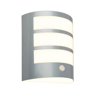 Image of Briloner LED outdoor wall light 3795014 chrome plastic sensor