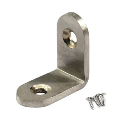 Image of (20 Pieces) 25x25x3mm Angle Connector Corner Brackets (Thickness 3mm) Stainless Steel L Shape Brace with Screws