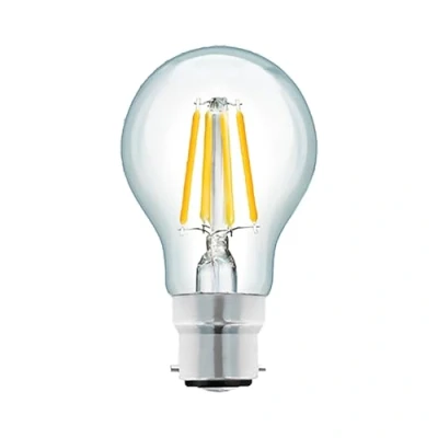 Image of Status Pack of 1 x 11watt Filament GLS LED BC B22 Bayonet Cap Clear Warm White Light Colour 3000k Equivalent to 100w