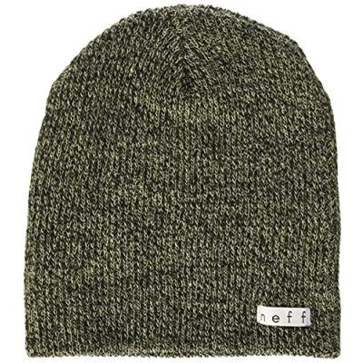 Image of Neff Daily Heather Beanie Hat, Twill/Black, One Size