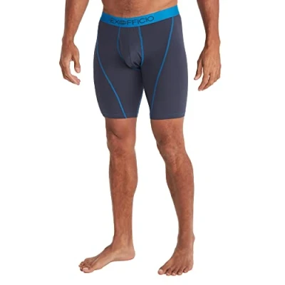 Image of ExOfficio Men&#039;s Give n go Sport 2.0 Boxer Brief 9&quot;, Navy/Skydiver, S