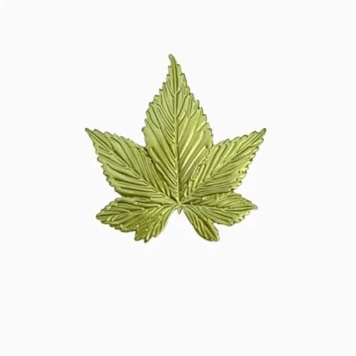 Image of LISADORE Green Maple Leaf Brooch Plant Pin Brooche for Women Men
