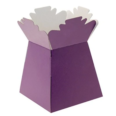 Image of APAC Purple Living Vase Flower Box Bouquet Transporter, Sweet Tree