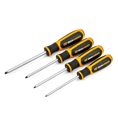 Image of GEARWRENCH 4 Pc. Square Dual Material Screwdriver Set 80065H
