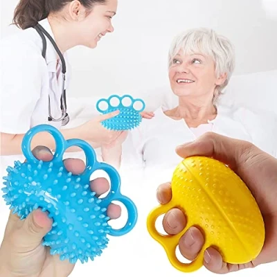 Image of Hand Exercise Ball,2 Pack Stress Balls Finger Exerciser Grip Ball for Trigger Athletes Musicians Strength Therapy Rehab