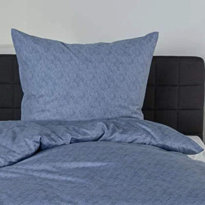Image of Bierbaum Bedding, Satin Cotton, Ocean, 155 x 220 cm