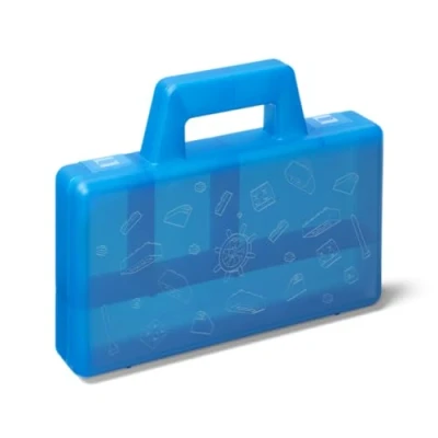Image of LEGO Sorting Case To Go Portable and Convenient Storage Box for Travel Organizer, Kids Toy Storage, Plastic Blue