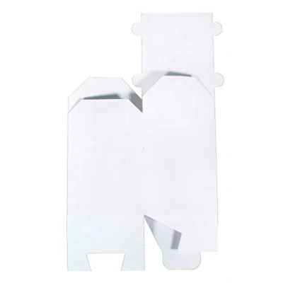 Image of Rayher Set of 12 House Shaped Paper Boxes, Gift Boxes for DIY Advent Calendar, Folding Party Favour Box, 7.5x7.5x14cm, white, 67346102